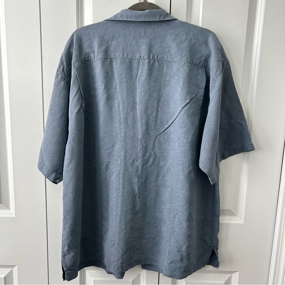 Tommy Bahama Men’s Silk Blend Camp Shirt – Blue – Size XL - Picture 2 of 4